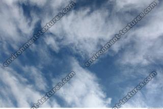 Photo Texture of Blue Clouded Clouds